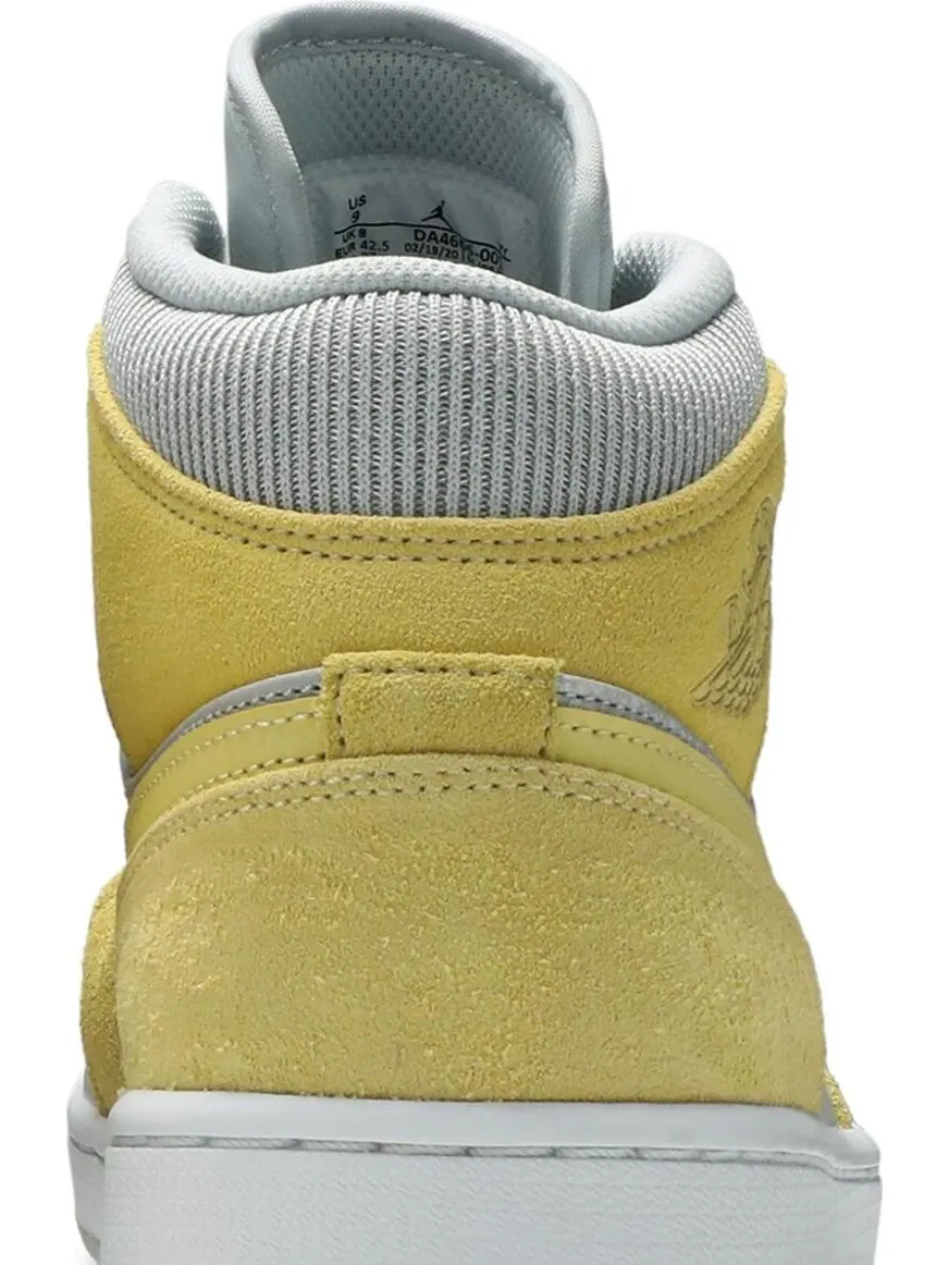 Кроссовки Air Jordan 1 Mid SE Lemon Wash — изображение 7 из 8, загар