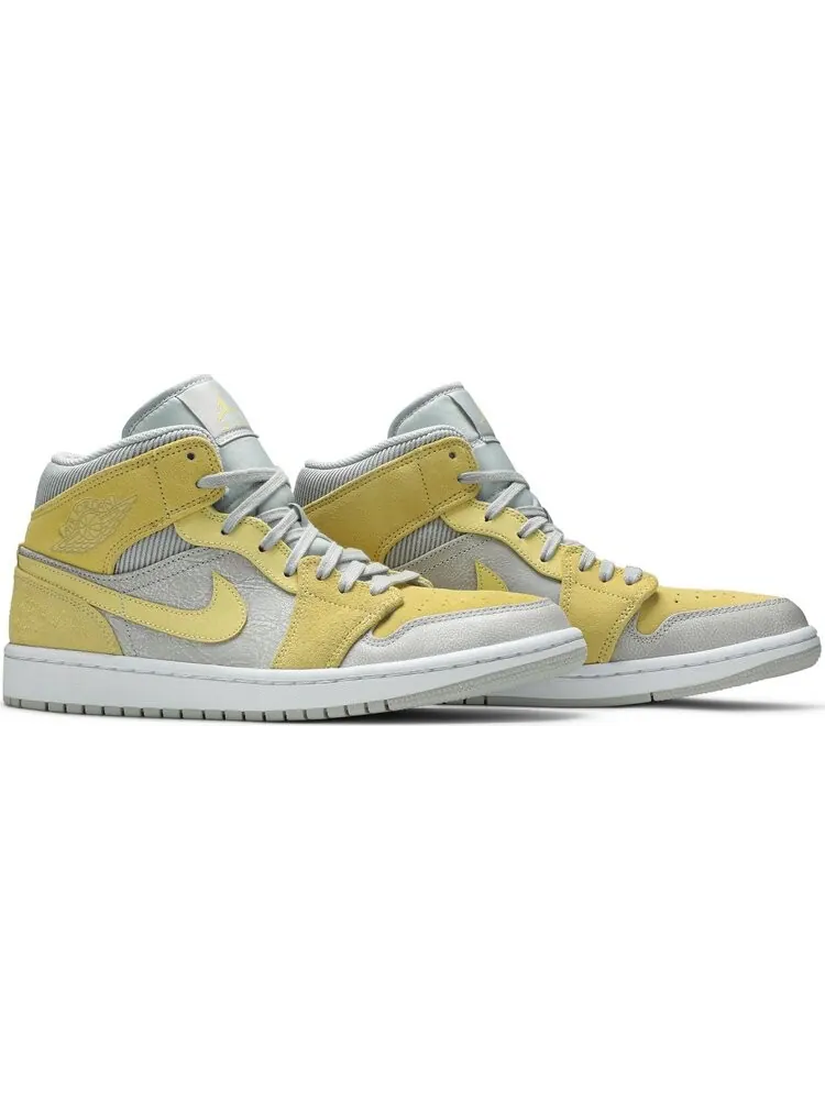Кроссовки Air Jordan 1 Mid SE Lemon Wash — изображение 8 из 8, загар