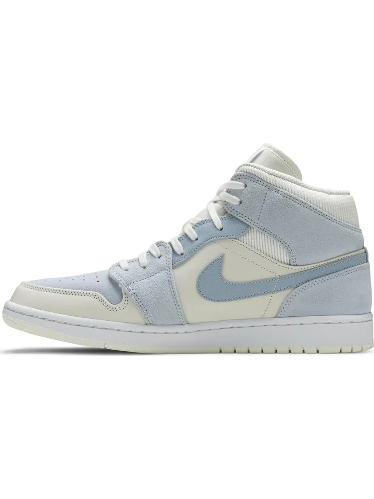 Кроссовки Air Jordan 1 Mid SE Sail Light Blue — изображение 3 из 8, синий