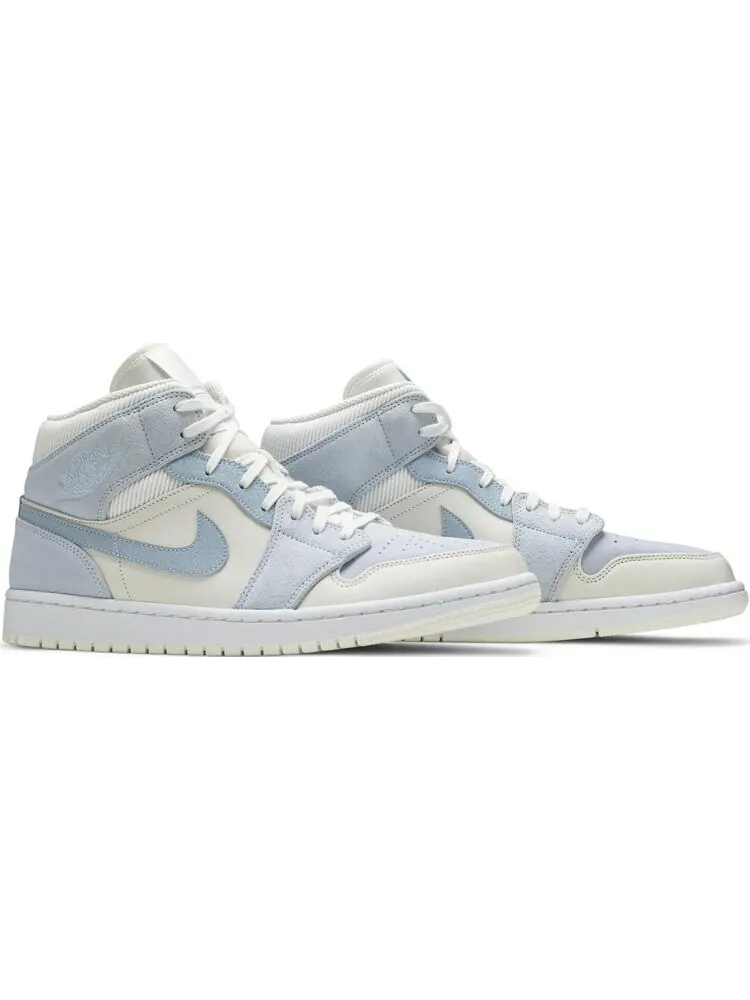 Кроссовки Air Jordan 1 Mid SE Sail Light Blue — изображение 8 из 8, синий