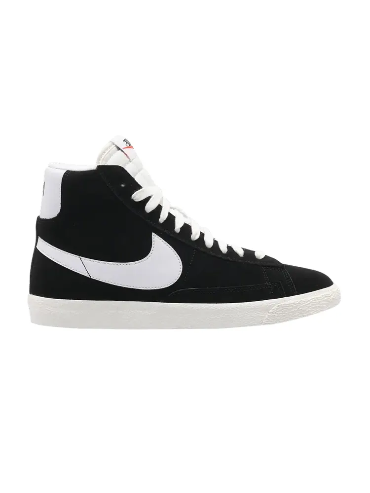 Кроссовки Nike Blazer Mid GS 'Black' — изображение 1 из 1, черный/белый//оранжевый