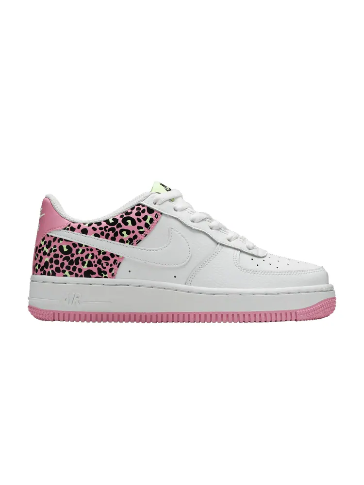 Кроссовки Nike Air Force 1 '07 GS 'Pink Leopard' — изображение 1 из 9, белый/розовый//белый