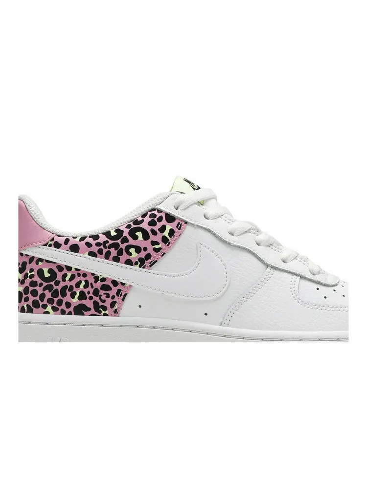 Кроссовки Nike Air Force 1 '07 GS 'Pink Leopard' — изображение 3 из 9, белый/розовый//белый