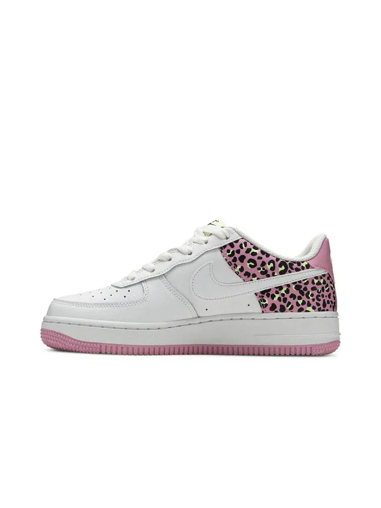 Кроссовки Nike Air Force 1 '07 GS 'Pink Leopard' — изображение 4 из 9, белый/розовый//белый