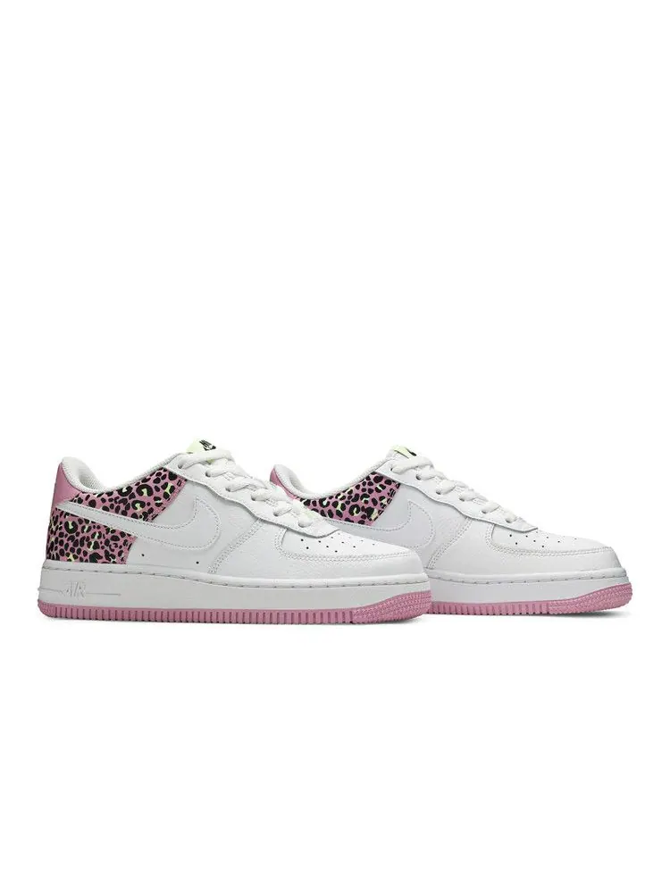 Кроссовки Nike Air Force 1 '07 GS 'Pink Leopard' — изображение 9 из 9, белый/розовый//белый