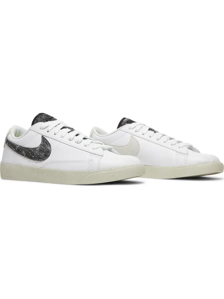 Кроссовки Nike Wmns Blazer Low SE 'Recycled Wool Pack - White Black' — изображение 8 из 8, белый