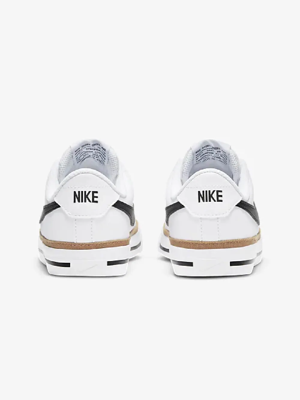 Кроссовки Nike Court Legacy (GS) — изображение 4 из 8, белый/черный