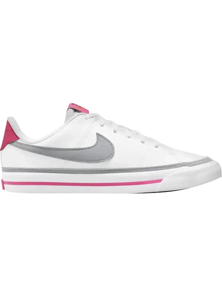 Кроссовки Nike Court Legacy GS 'White Pink Prime Light Smoke Grey' — изображение 1 из 1, белый