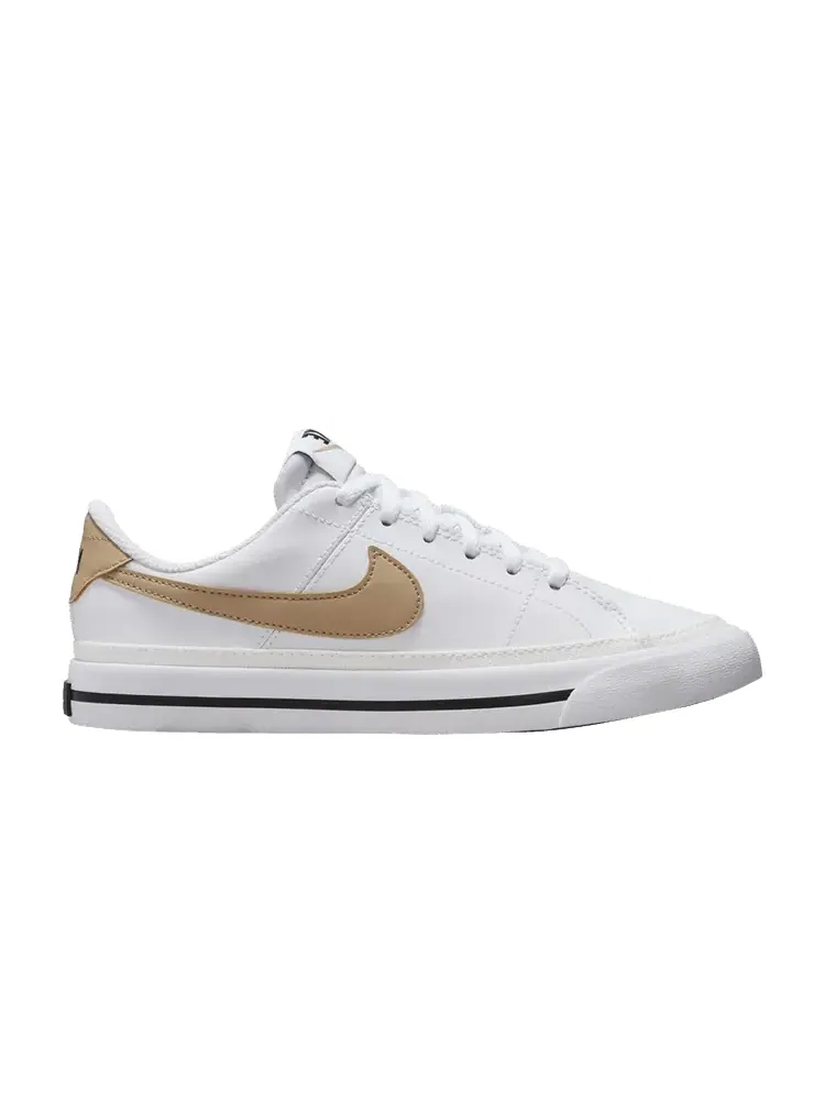 Кроссовки Nike Court Legacy GS 'White Hemp' — изображение 1 из 1, белый/черный