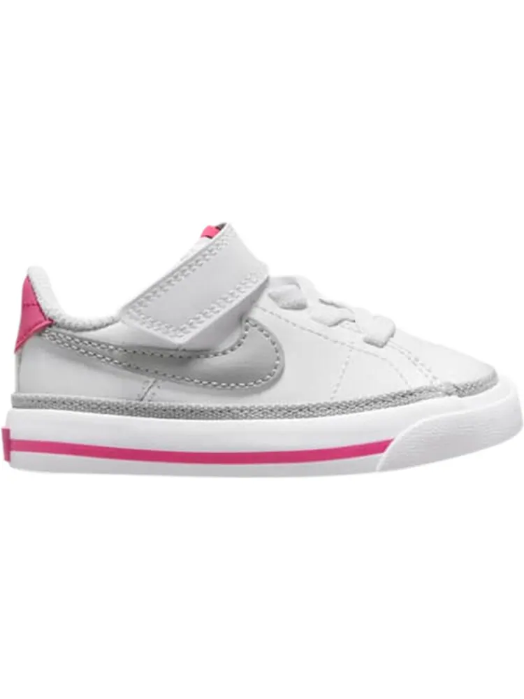 Кроссовки Nike Court Legacy TD 'White Pink Prime Light Smoke Grey' — изображение 1 из 1, белый