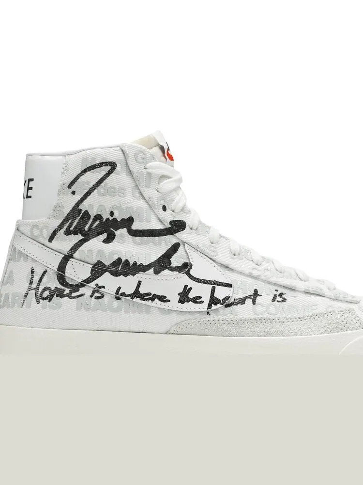 Кроссовки Nike Naomi Osaka x Comme des Garçons x Blazer Mid '77 'Home Is Where The Heart Is' — изображение 2 из 8, белый