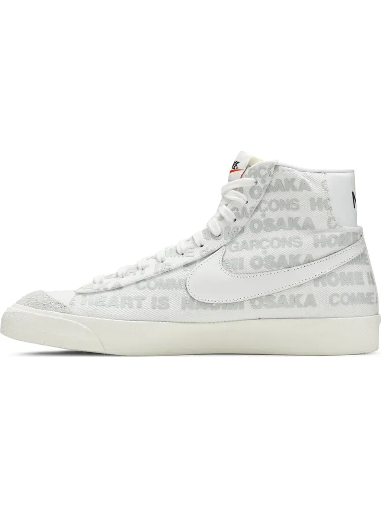 Кроссовки Nike Naomi Osaka x Comme des Garçons x Blazer Mid '77 'Home Is Where The Heart Is' — изображение 3 из 8, белый