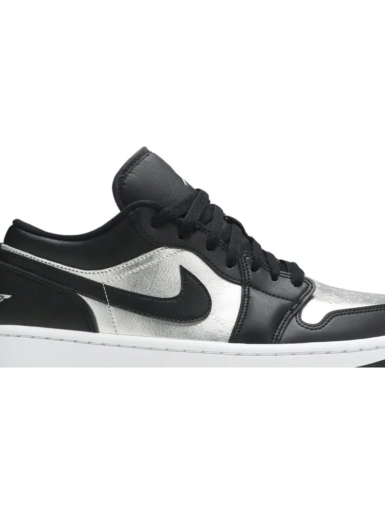 Кроссовки Wmns Air Jordan 1 Low SE Silver Toe — изображение 2 из 8, черный