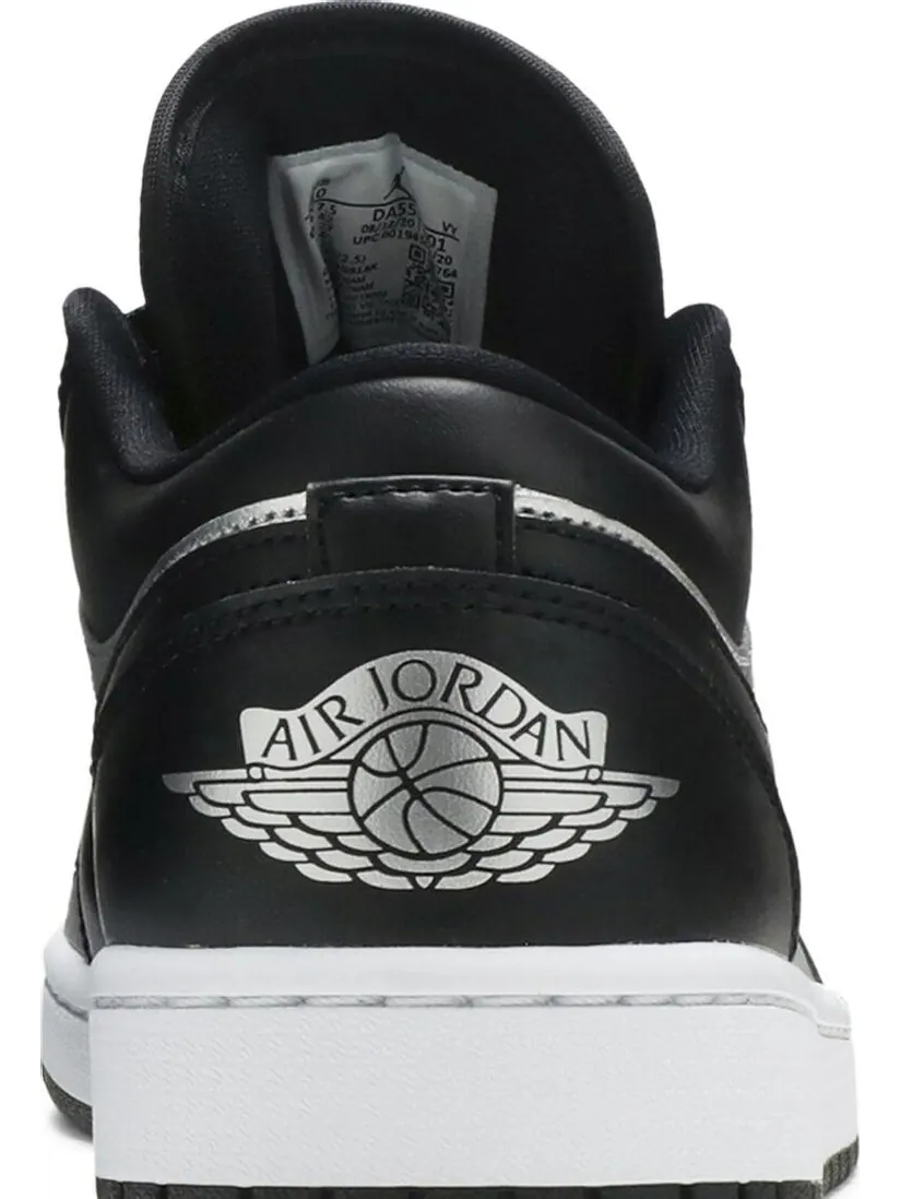 Кроссовки Wmns Air Jordan 1 Low SE Silver Toe — изображение 7 из 8, черный
