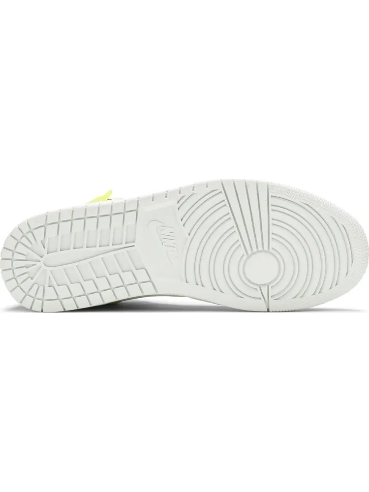 Кроссовки Wmns Air Jordan 1 Mid LX Off White Opti Yellow — изображение 4 из 8, белый