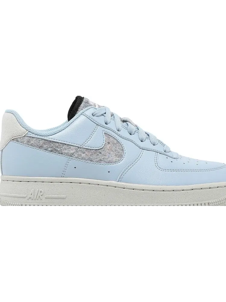 Кроссовки Nike Wmns Air Force 1 '07 SE 'Recycled Wool Pack - Light Armory Blue' — изображение 2 из 8, синий