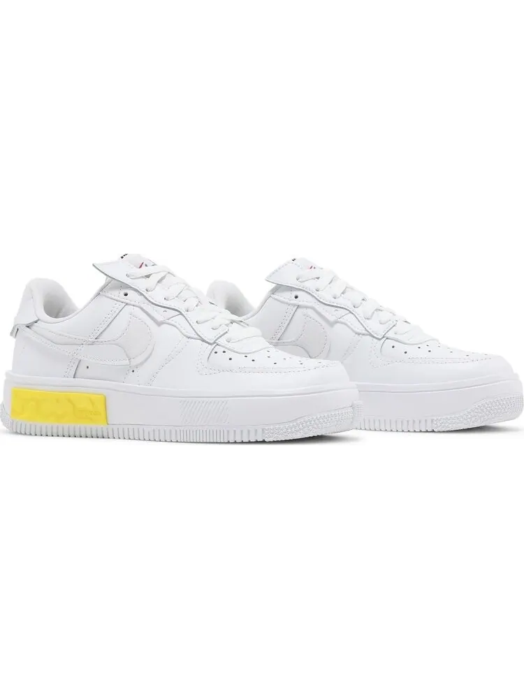 Кроссовки Nike Wmns Air Force 1 Fontanka 'White Opti Yellow' — изображение 8 из 8, белый