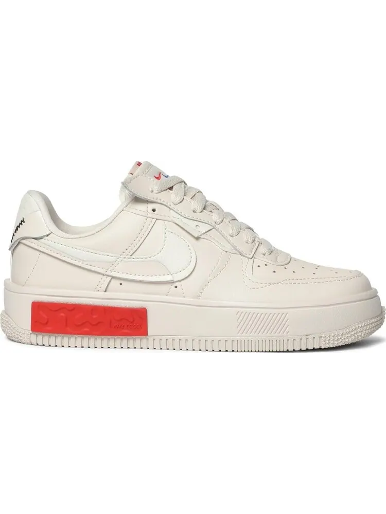 Кроссовки Nike Wmns Air Force 1 Fontanka 'Pearl White University Red' — изображение 1 из 8, бежевый