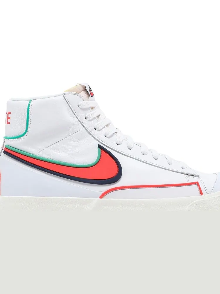 Кроссовки Nike Blazer Mid '77 Infinite 'White Blue Void Crimson' — изображение 2 из 8, белый