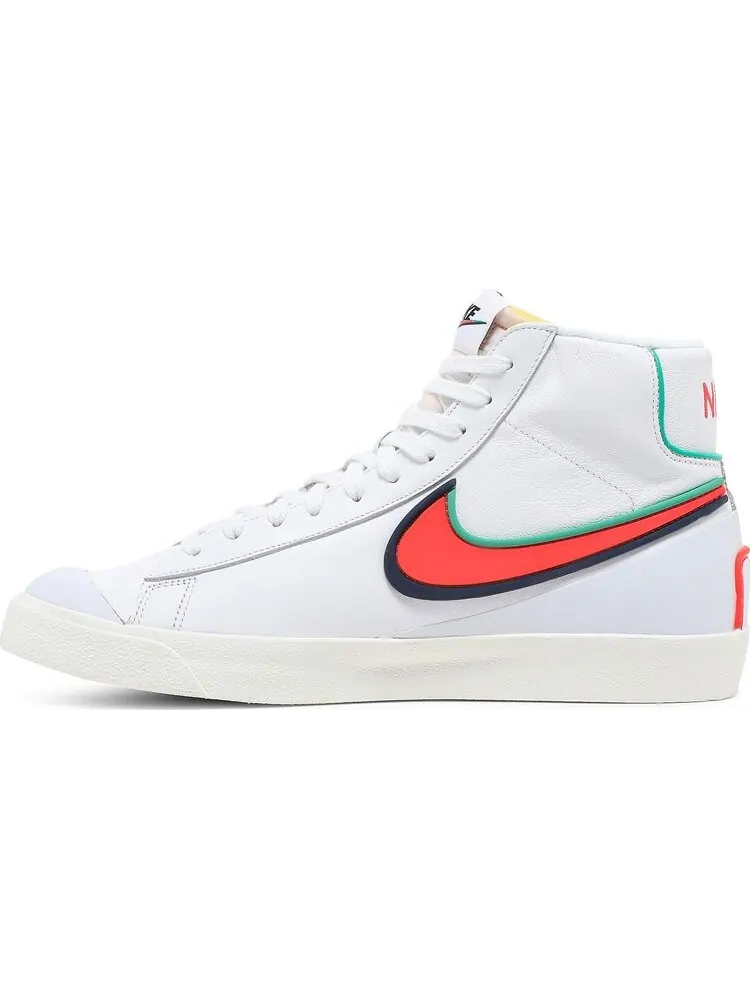 Кроссовки Nike Blazer Mid '77 Infinite 'White Blue Void Crimson' — изображение 3 из 8, белый
