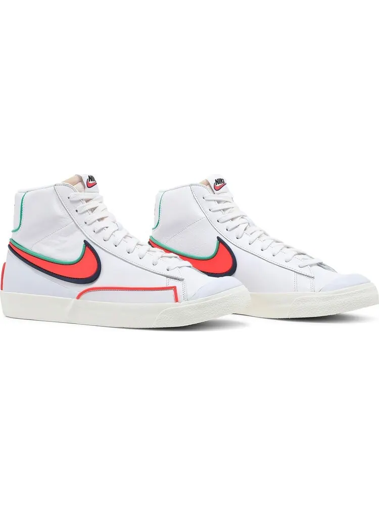 Кроссовки Nike Blazer Mid '77 Infinite 'White Blue Void Crimson' — изображение 8 из 8, белый
