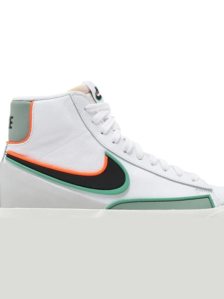 Кроссовки Nike Blazer Mid '77 Infinite 'White Roma Green' — изображение 2 из 8, белый