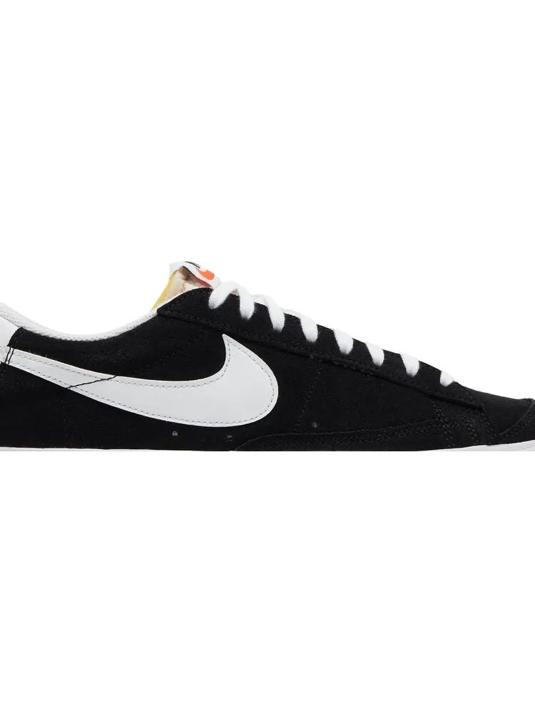 Кроссовки Nike Blazer Low '77 Suede 'Black White' — изображение 2 из 8, черный