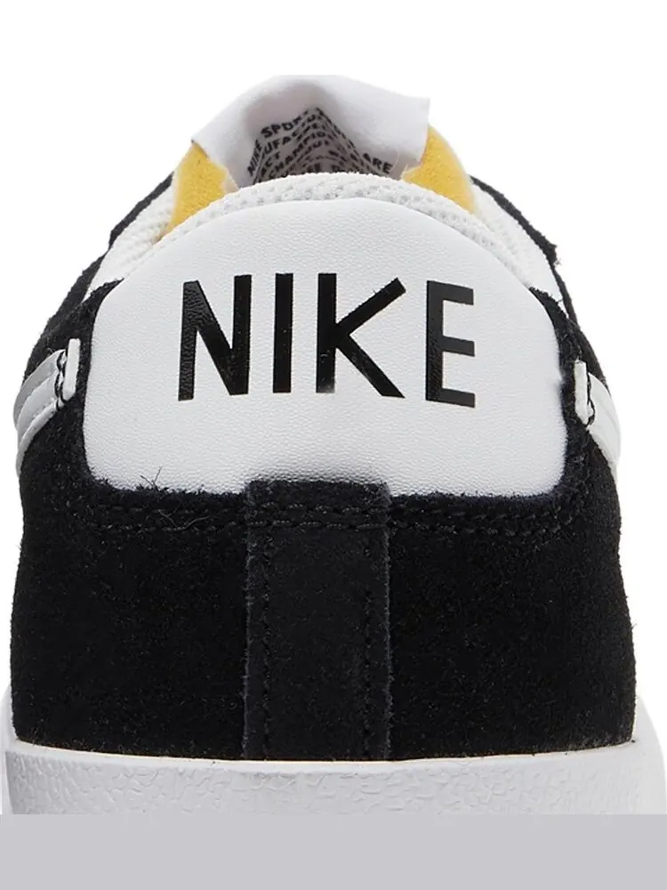 Кроссовки Nike Blazer Low '77 Suede 'Black White' — изображение 7 из 8, черный