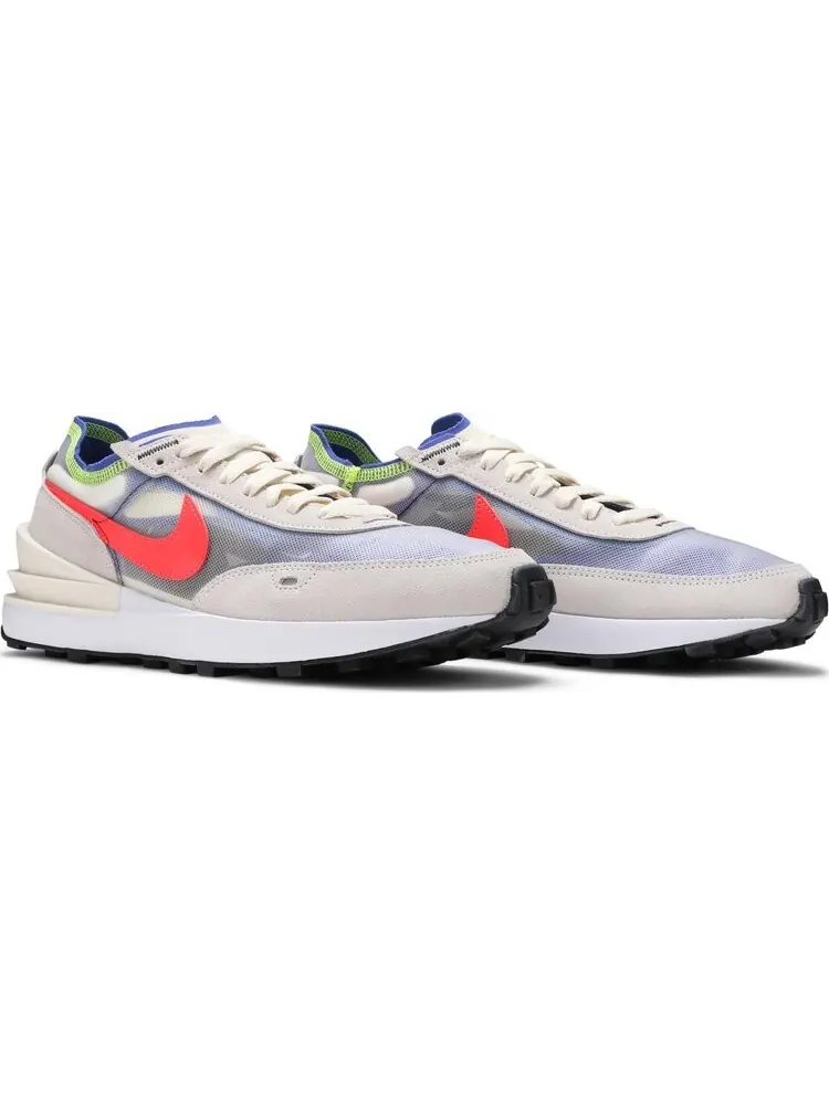 Кроссовки Nike Waffle One 'Coconut Milk Crimson Royal' — изображение 8 из 8, бежевый
