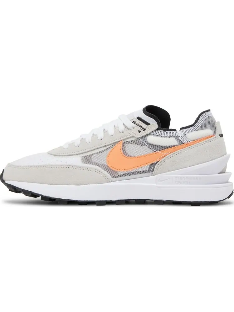 Кроссовки Nike Waffle One 'White Orange Trance' — изображение 3 из 8, белый