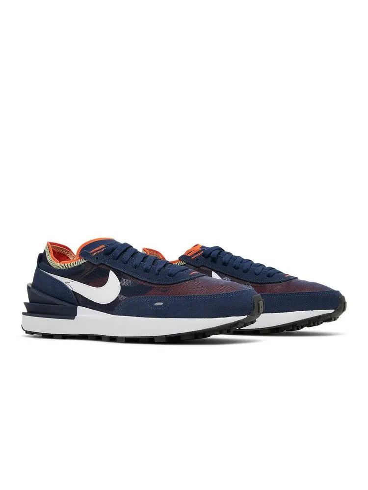 Кроссовки Nike Waffle One 'Midnight Navy Orange Melon Tint' — изображение 9 из 9