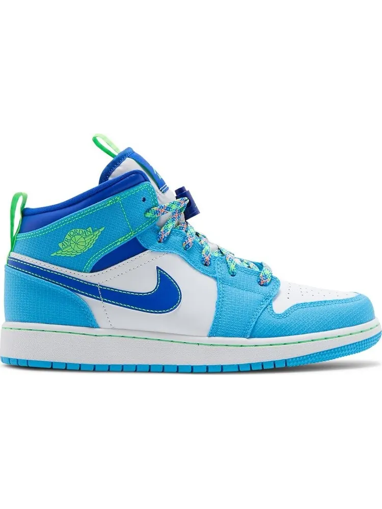 Кроссовки Air Jordan 1 Mid SE GS Sprite — изображение 1 из 8, синий