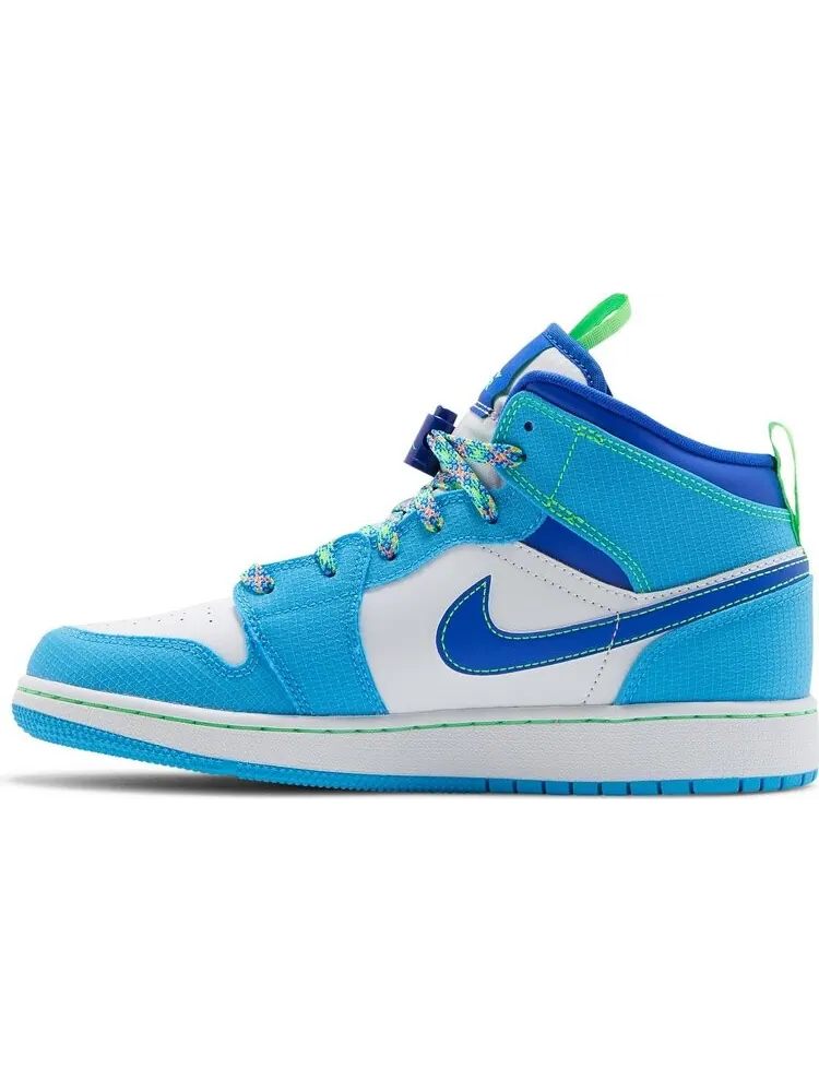 Кроссовки Air Jordan 1 Mid SE GS Sprite — изображение 3 из 8, синий