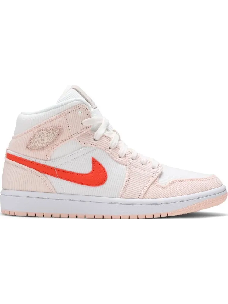 Кроссовки Wmns Air Jordan 1 Mid SE Corduroy — изображение 1 из 8, бежевый