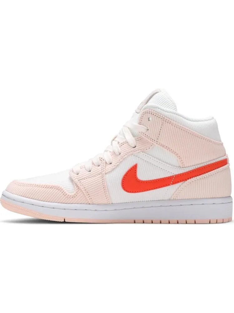 Кроссовки Wmns Air Jordan 1 Mid SE Corduroy — изображение 3 из 8, бежевый