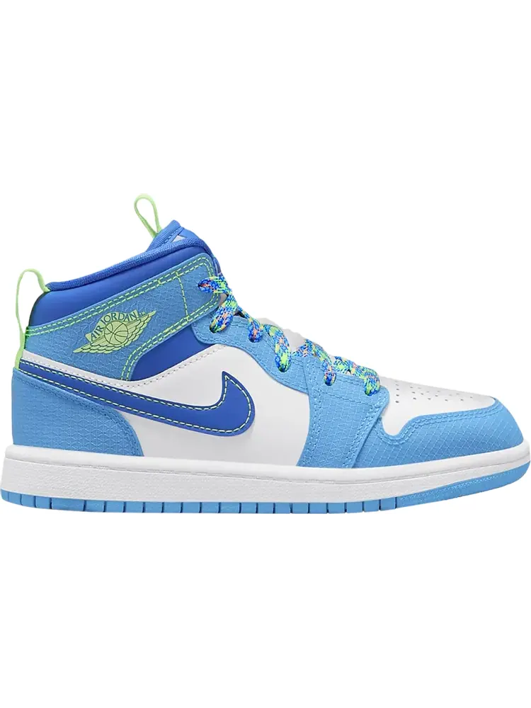 Кроссовки Air Jordan 1 Mid SE PS Sprite — изображение 1 из 1, синий