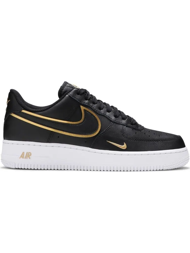 Кроссовки Nike Air Force 1 '07 LV8 'Metallic Swoosh Pack - Black' — изображение 1 из 8, черный