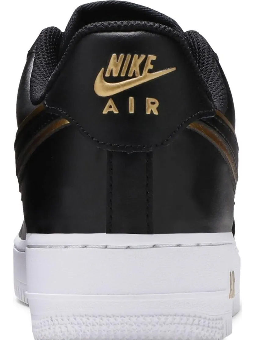 Кроссовки Nike Air Force 1 '07 LV8 'Metallic Swoosh Pack - Black' — изображение 7 из 8, черный