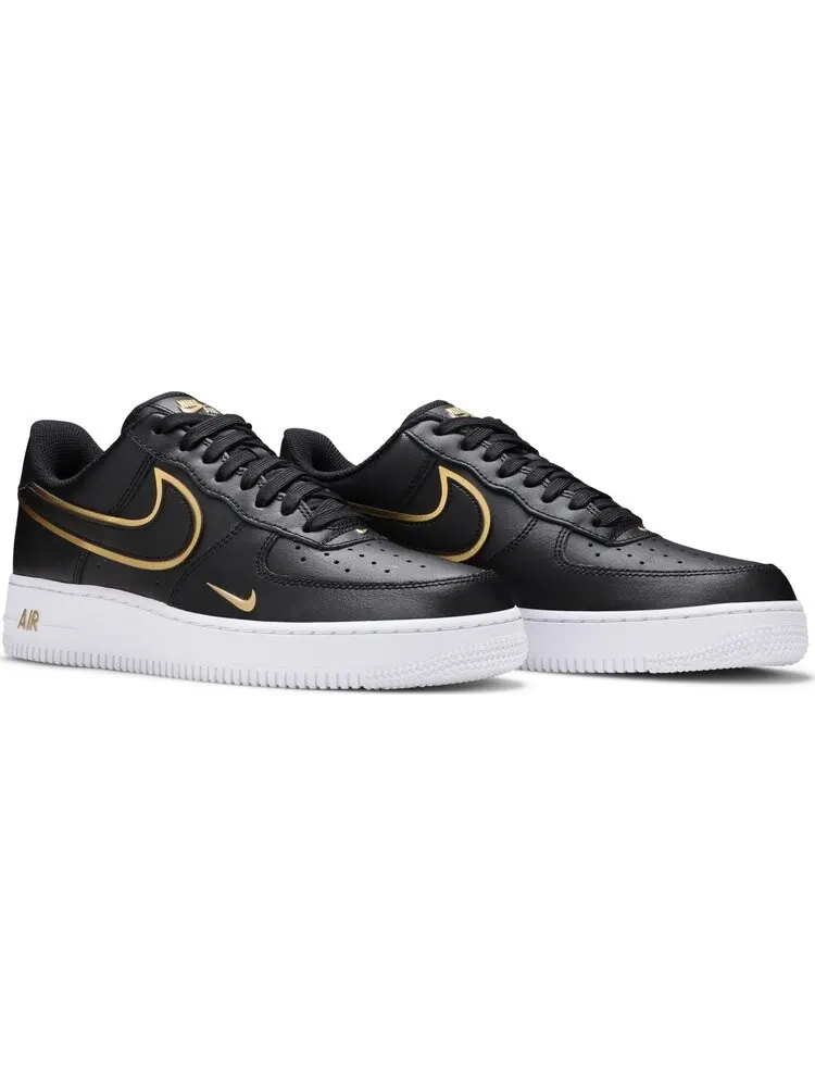 Кроссовки Nike Air Force 1 '07 LV8 'Metallic Swoosh Pack - Black' — изображение 8 из 8, черный