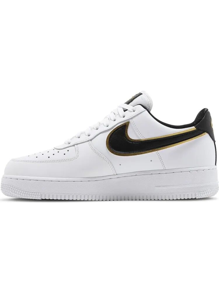 Кроссовки Nike Air Force 1 '07 LV8 'Metallic Swoosh Pack - White Metallic Gold' — изображение 3 из 8, белый
