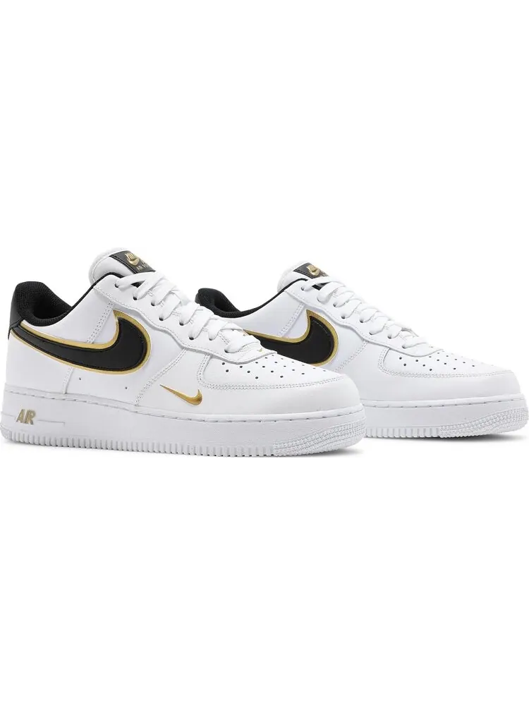 Кроссовки Nike Air Force 1 '07 LV8 'Metallic Swoosh Pack - White Metallic Gold' — изображение 8 из 8, белый
