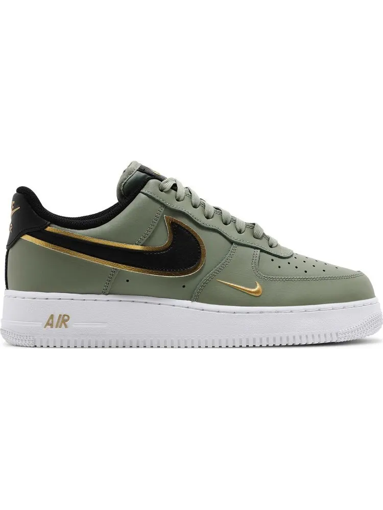 Кроссовки Nike Air Force 1 '07 LV8 'Metallic Swoosh Pack - Oil Green' — изображение 1 из 8, зеленый