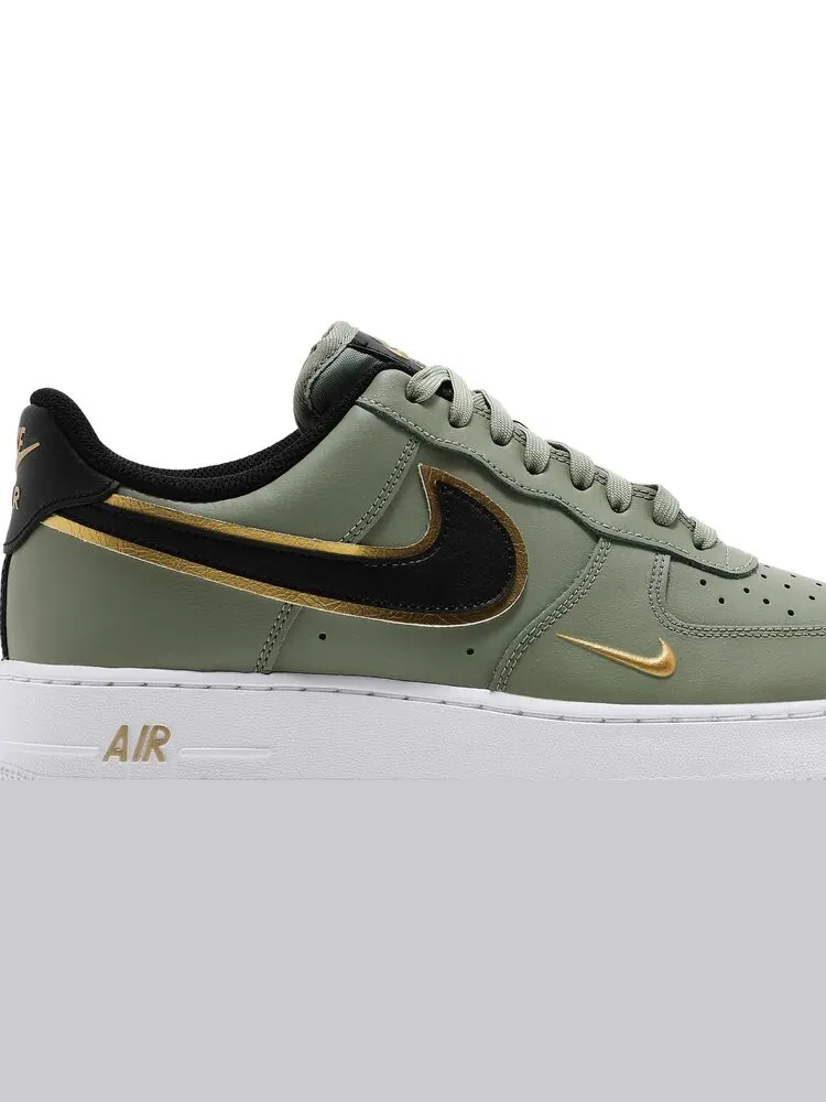 Кроссовки Nike Air Force 1 '07 LV8 'Metallic Swoosh Pack - Oil Green' — изображение 2 из 8, зеленый