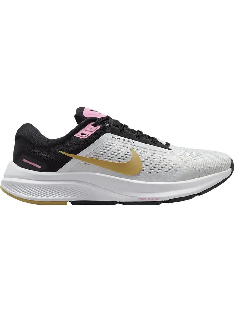 Кроссовки Nike Wmns Air Zoom Structure 24 'White Black Wheat Gold' — изображение 1 из 1, белый