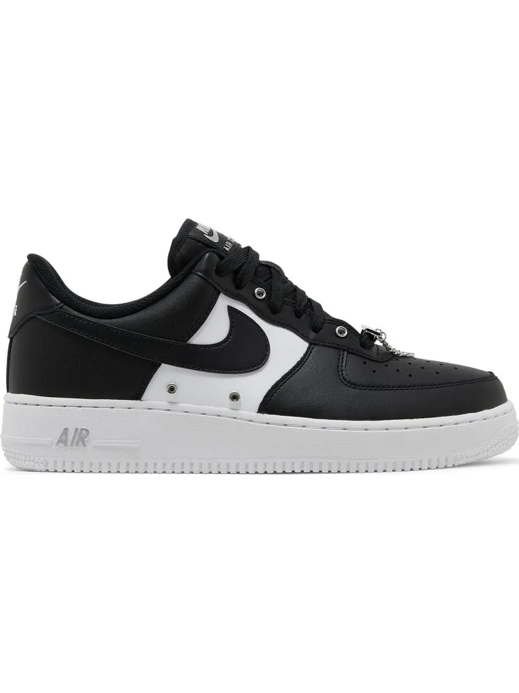 Кроссовки Nike Air Force 1 '07 Premium 'Silver Chain - Black' — изображение 1 из 9, черный
