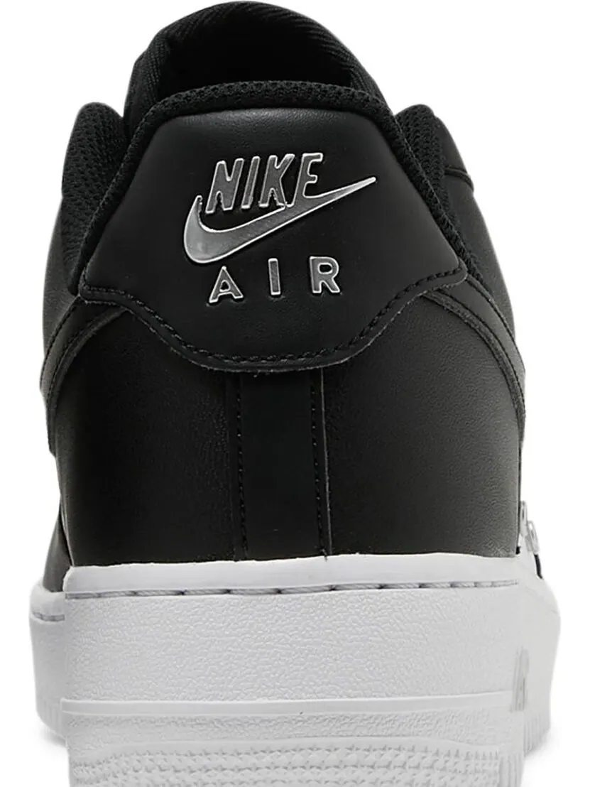 Кроссовки Nike Air Force 1 '07 Premium 'Silver Chain - Black' — изображение 7 из 9, черный