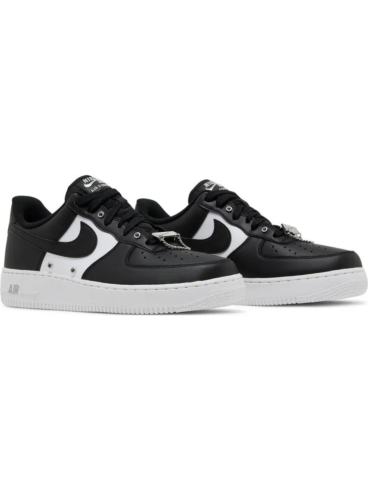 Кроссовки Nike Air Force 1 '07 Premium 'Silver Chain - Black' — изображение 8 из 9, черный