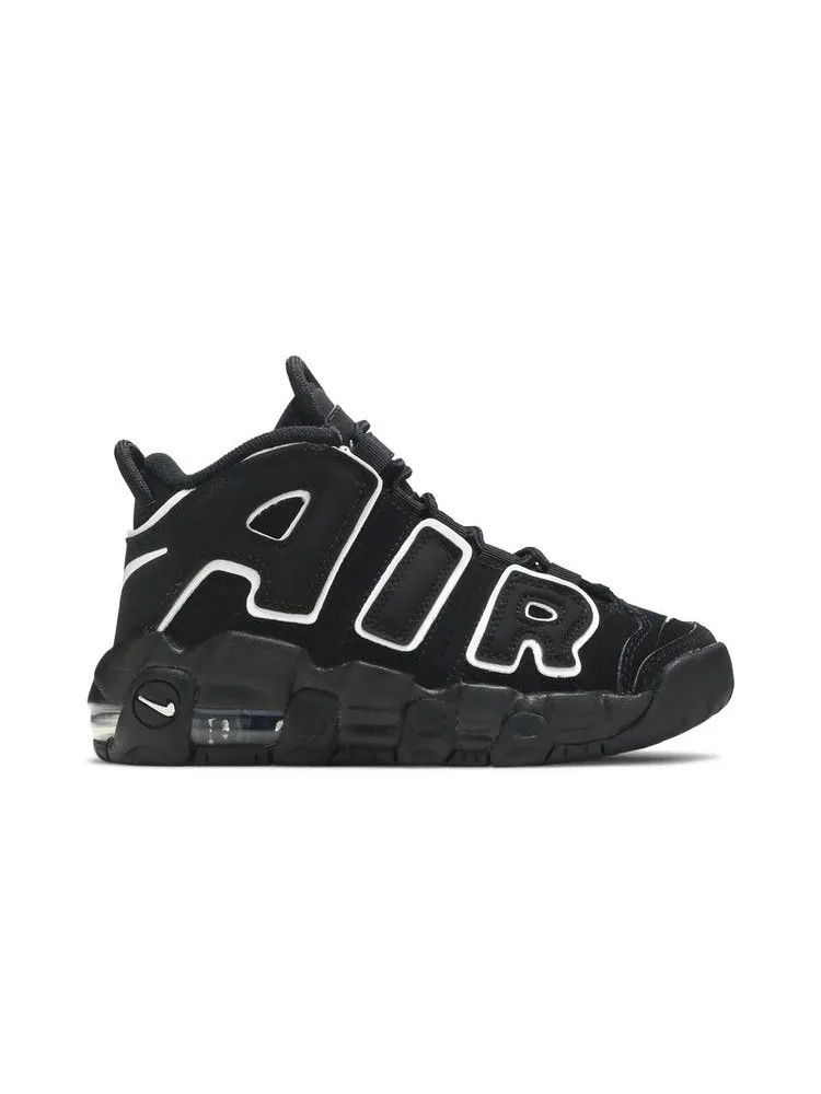 Кроссовки Nike Air More Uptempo PS 'Black White' — изображение 2 из 9, черный/белый/черный