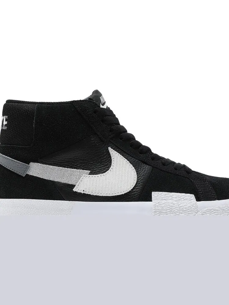 Кроссовки Nike Zoom Blazer Mid Premium SB 'Mosaic Pack - Black Wolf Grey' — изображение 2 из 8, черный