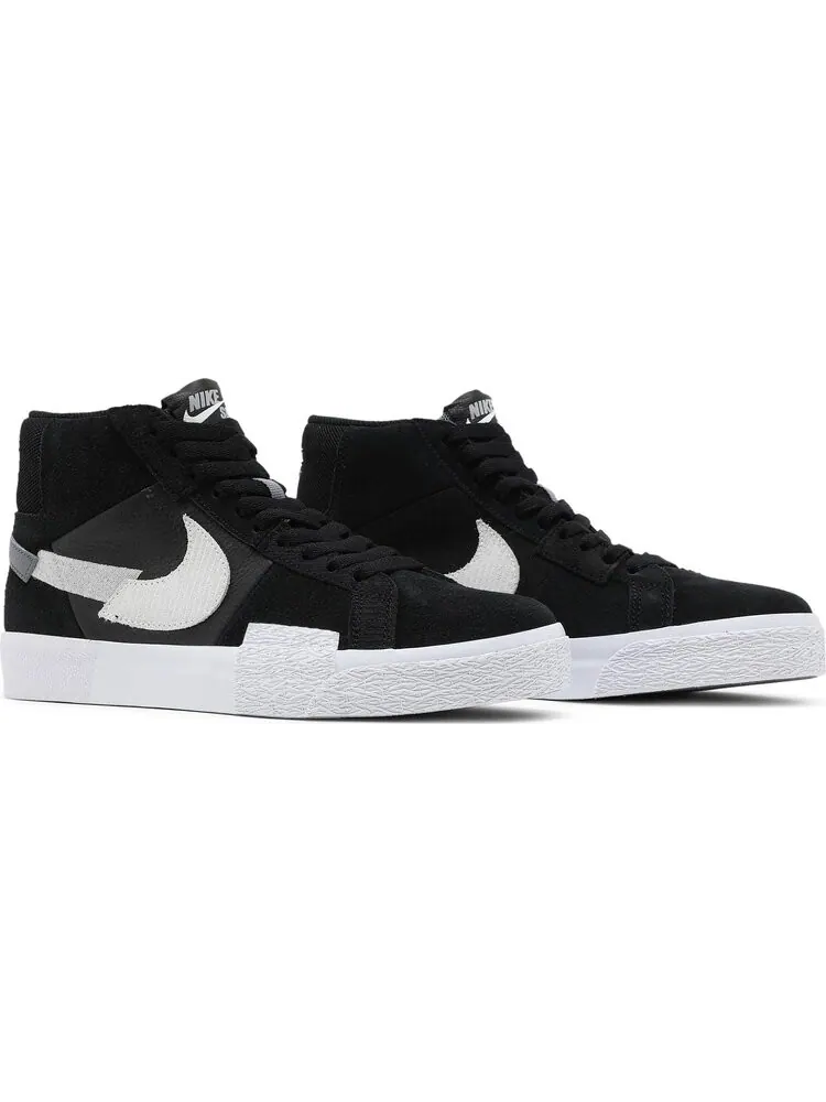 Кроссовки Nike Zoom Blazer Mid Premium SB 'Mosaic Pack - Black Wolf Grey' — изображение 8 из 8, черный